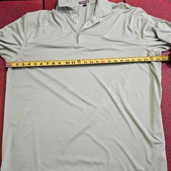 Peter Millar Mens Green Summer Comfort Polo Shirt Sz XL Preppy Athleisure Golf - Picture 9 of 9